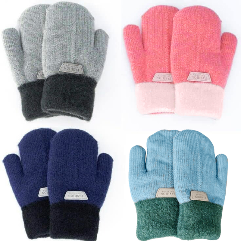 Warm Fleece Lined Kids Knit Mi - Kids Outdoor Gloves review and price