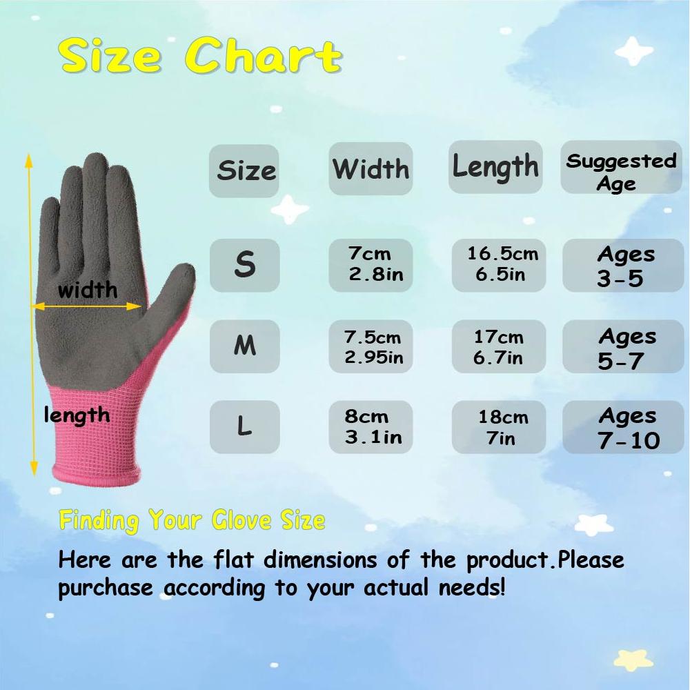 4 Pairs Kids' Gloves Latex Glo - Kids Outdoor Gloves review and price