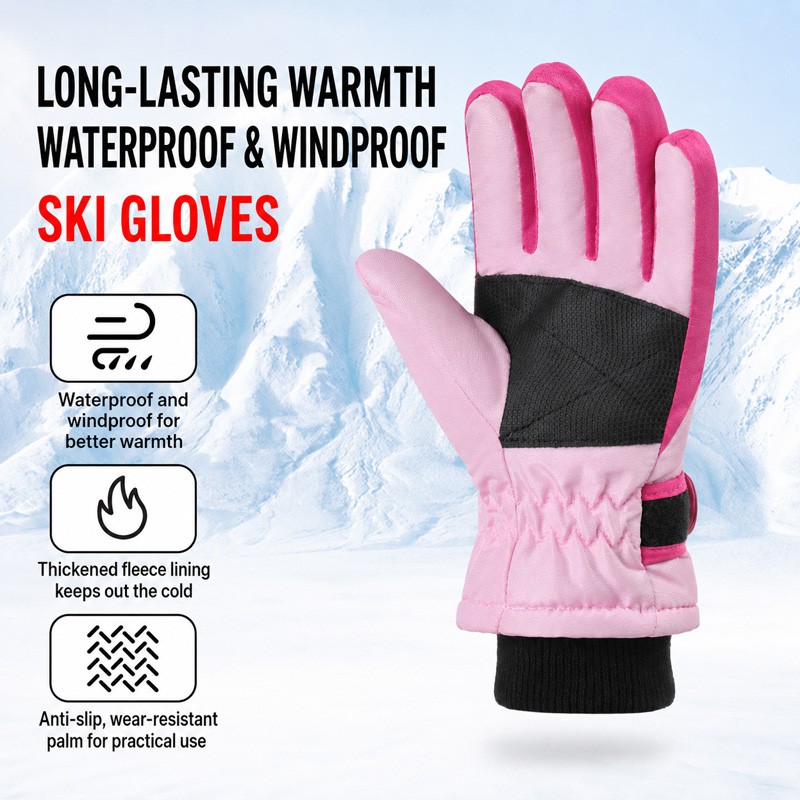 Kids Winter Ski Gloves Waterpr - Kids Outdoor Gloves review and price