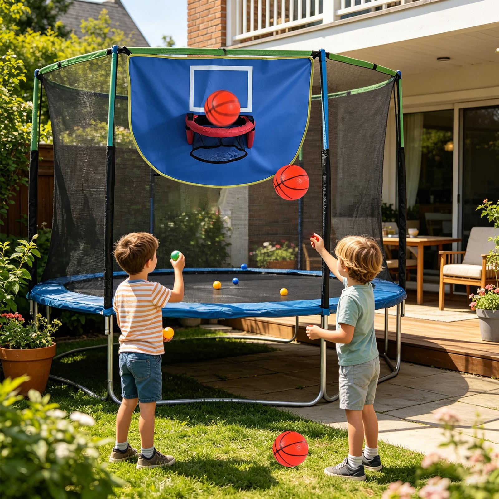 Trampoline Hoop with Pump & 3  - Kids Outdoor Basketball Hoop review and price