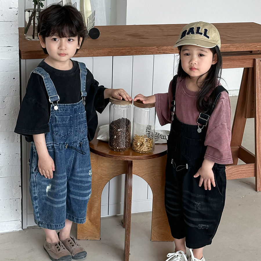 2026 Summer Unisex Kids Denim  - Kids Outdoor Jumpsuit review and price