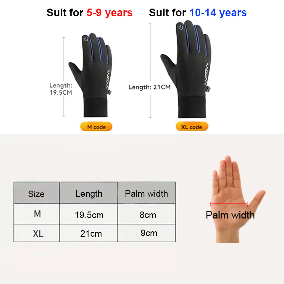 GTUBIKE Children's Gloves Touc - Kids Outdoor Gloves review and price