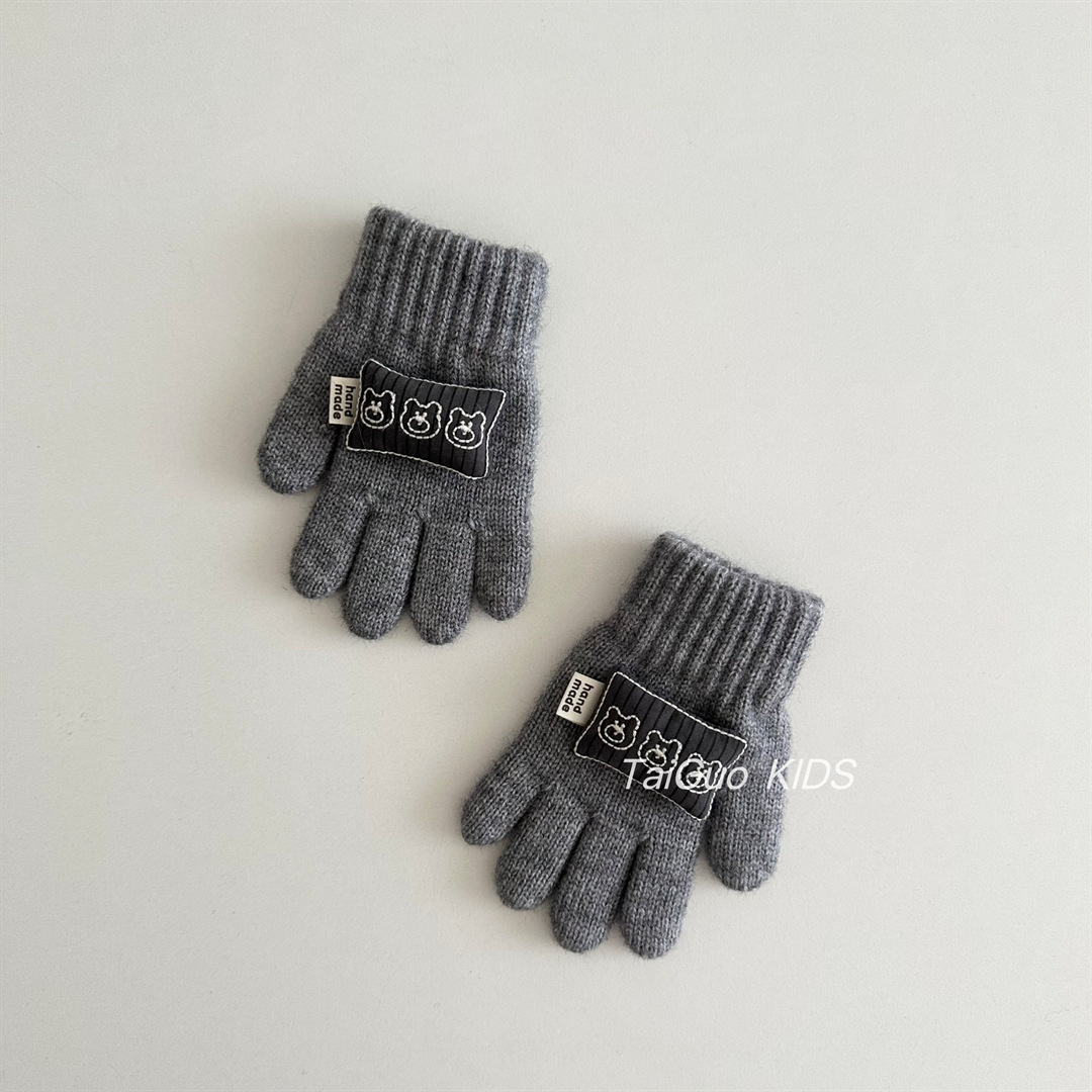 Warm Knitted Children's Gloves - Kids Outdoor Gloves review and price