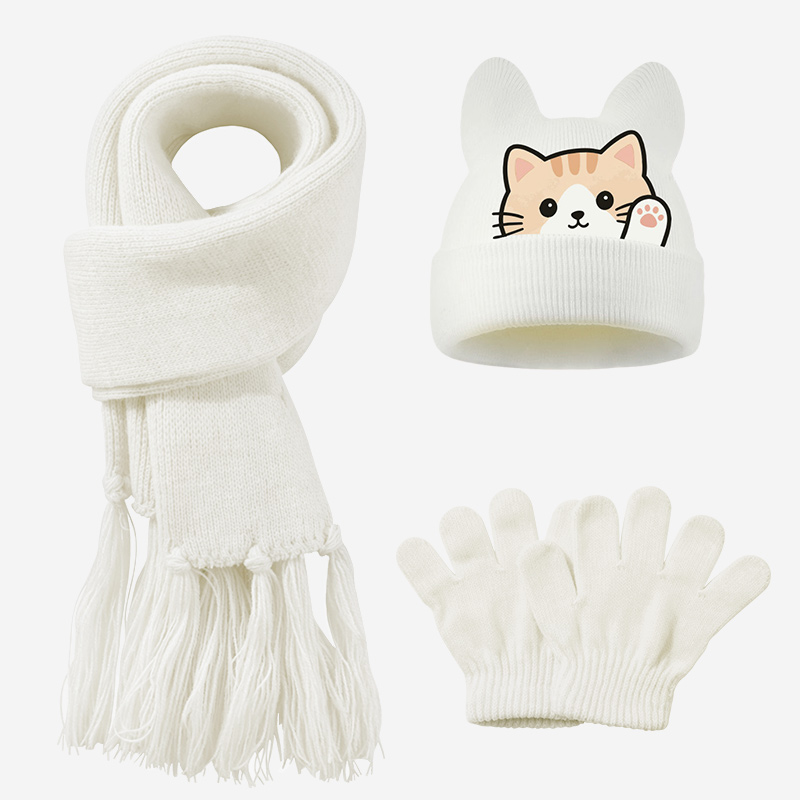 3pc 1-3Y Toddler Hat Scarf Glo - Kids Outdoor Gloves review and price