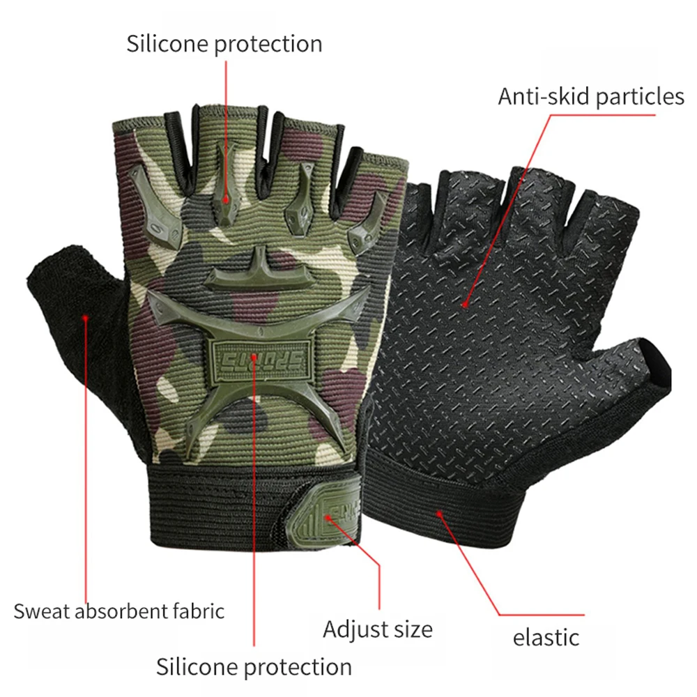 1Pair Kids Tactical Fingerless - Kids Outdoor Gloves review and price