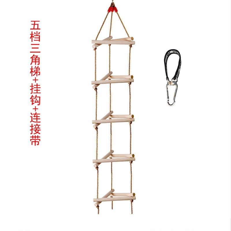5 Rungs Single Head Wooden Tri - Kids Outdoor Ladder review and price